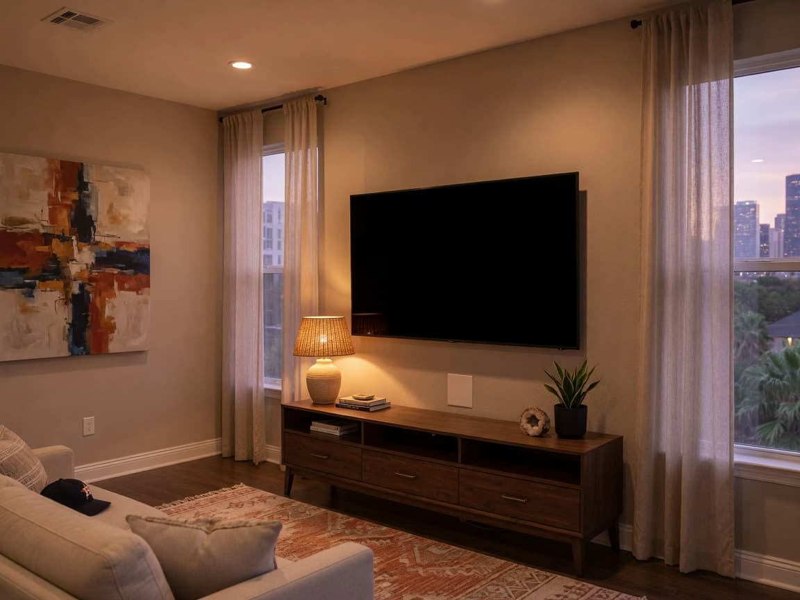 TV mount & cord concealment in Montrose